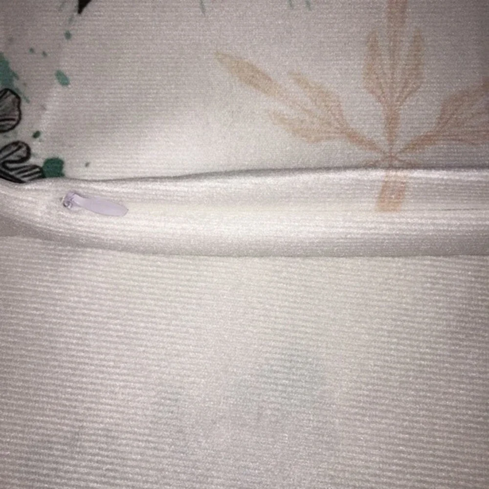 NWOT Snowflake Pillow Cover Multi Color Zipper Closure Purple Green
